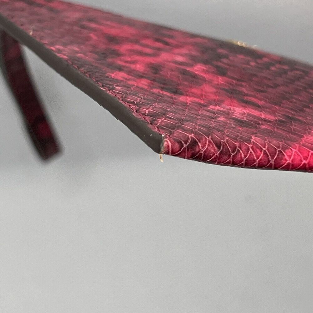 Michael Kors Jet Set Python Print Crimson Red Bla… - image 5